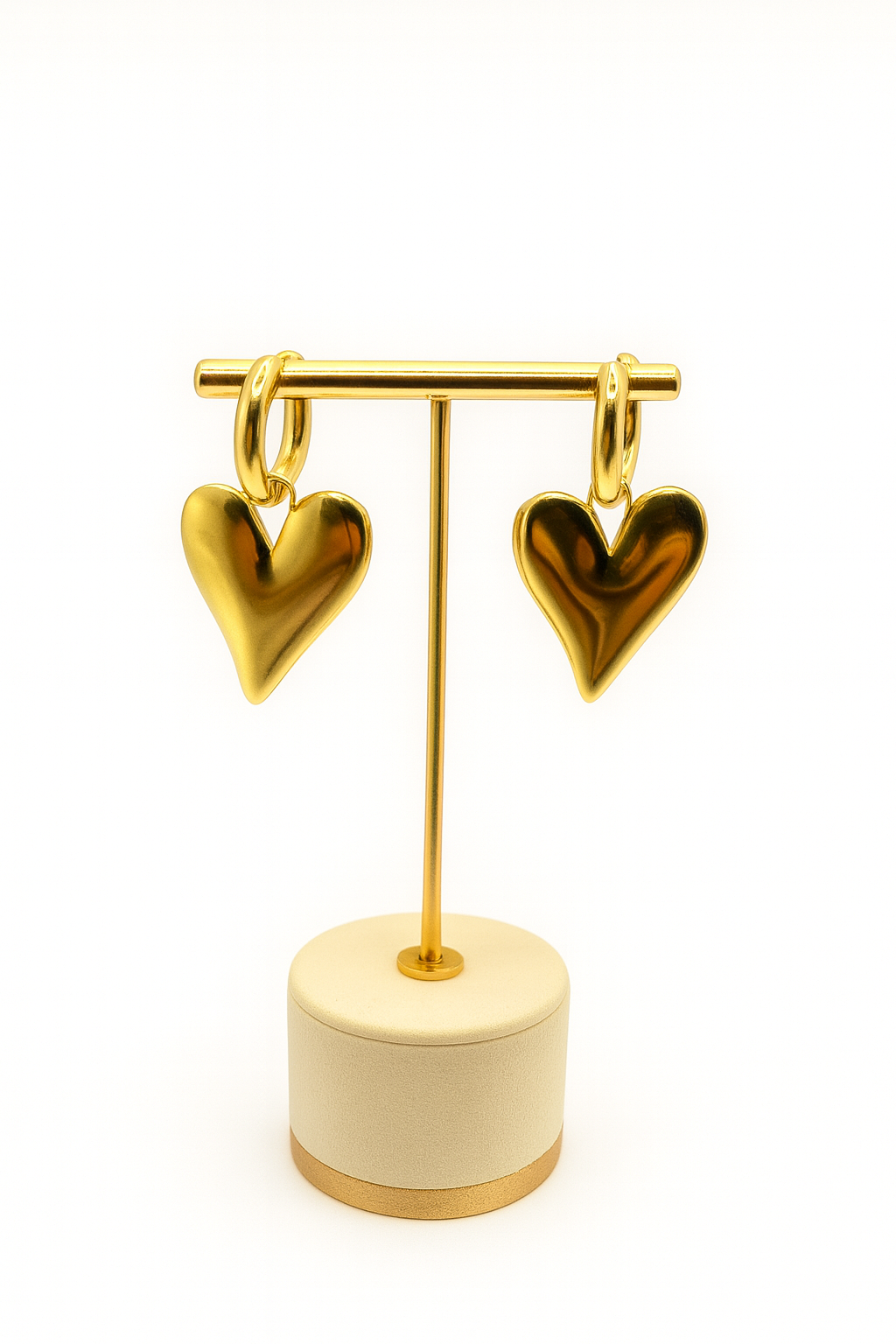 Golden Heart Oorbellen